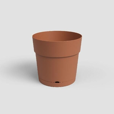 Artevasi Květináč CAPRI 30cm plast hnědá terakota