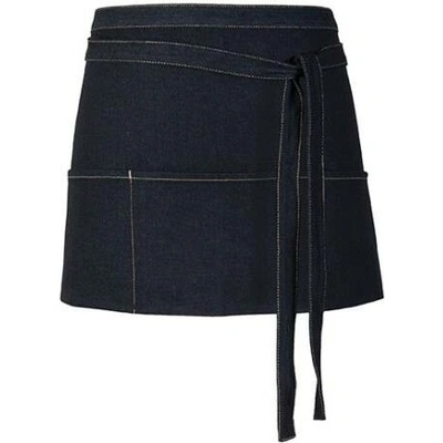Link Kitchen Wear Džínová koktejlová zástěra X991 Black 60x30cm