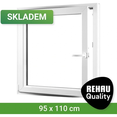 SKLADOVÁ-OKNA.cz REHAU Smartline+, otvíravo-sklopné levé 950 x 1100
