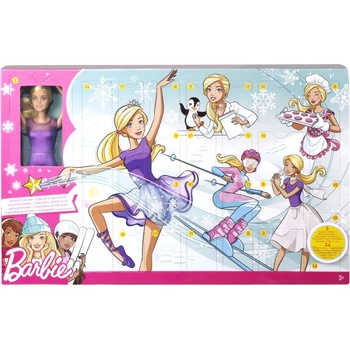 MATTEL Bábika Barbie adventný kalendár GFF61