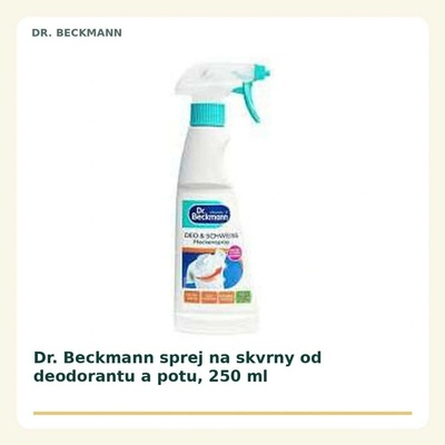 Dr. Beckmann speciální odstraňovač skvrn od potu a deodorantu s aktivním odstraňovačem zápachu ve spreji 250 ml