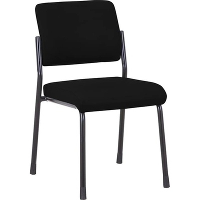 Посетителски стол RFG Solid M, текстил, метална основа, до 150 kg, черен (4010100499)