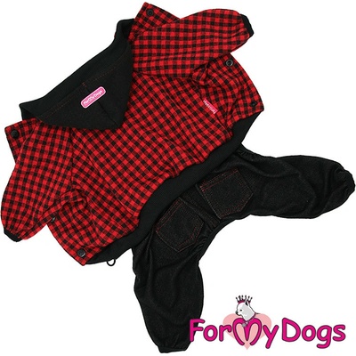 FOR MY DOGS Overal RED CHECK
