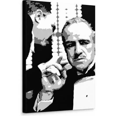 Ručne maľovaný POP Art obraz GODFATHER - 70x100 cm