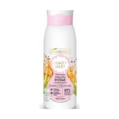 Bielenda Beauty Milky Ryžové mlieko + Probiotiká vyživujúce sprchové mlieko 400 ml