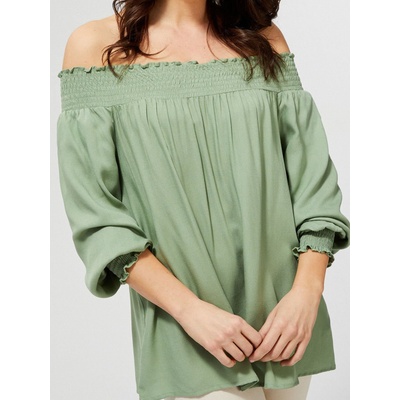 Moodo светлозелен топ без рамене Moodo | Zelen | ЖЕНИ | M