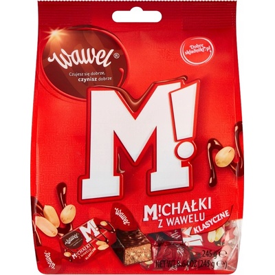 Wawel Michalki klasické v čokoládě s arašídy 245 g