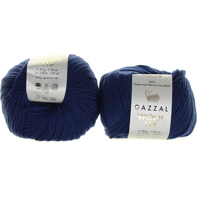 Gazzal Wool 115 3331 tmavě modrá