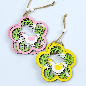 Sliepka vyrezávaná v kvietočku 2 ks 9x8,8 cm