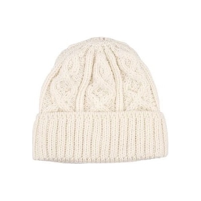 Vlnka Vlněná čepice Diamond Supersoft Merino přírodní