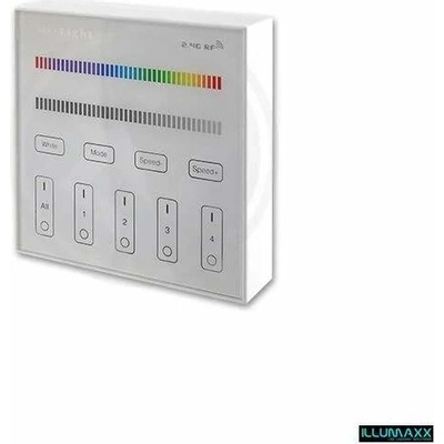Nástěnný skleněný ovladač stmívač B3, pro RGB nebo RGBW LED pásky