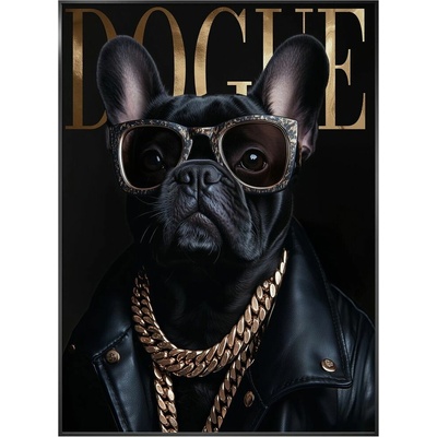 Artbox Obraz v ráme Mr. Frenchie, 70 × 50 cm, OB-22788