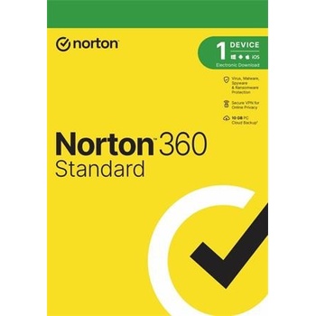 NORTON 360 STANDARD 10 GB + VPN 1 lic. 36 mes.