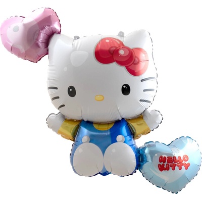 Amscan Riethmüller Balonek fóliový Hello Kitty postava a srdce, 85 cm