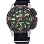 Orient RA-AC0N03E Мъжки часовник - Спортен M-FORCE, Автоматичен, Масленозелен, Компас, Текстил, Сапфир, 20 ATM Часовници