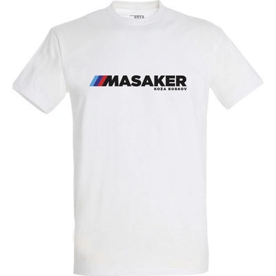 Koza Bobkov tričko Masaker 2023 biele
