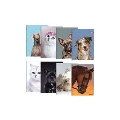 JUNIOR Zošit Exclusive Cute Animals 444 A4 s riadkami