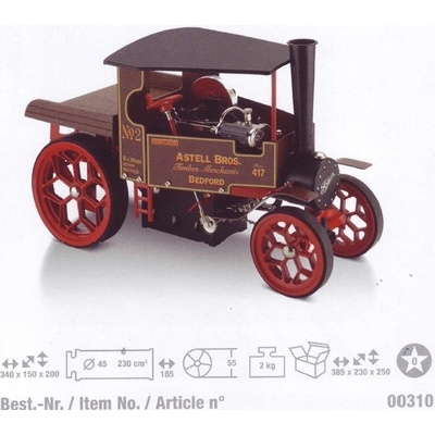 Wilesco Parní nákladní automobil MIGHTY ATOM D310 34x15x20 cm