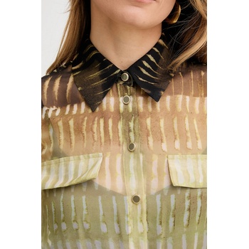 LIU JO Рокля Liu Jo в зелено дълга разкроена WA5031. TS079 (WA5031.TS079)