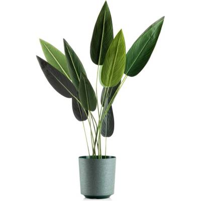 HowHomely PLASTOVÝ KVETINÁČ ALOE TX 25,5X27 CM TMAVOZELENÁ