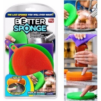 Effly Silikónová hubka na umývanie riadu 3 ks