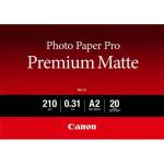 Canon Photo Paper Premium Matte PM-101 8657B017, 210 g/m2, 16.54x23.39", A2, 20 бр. , гладка, матова, бяла, фотохартия (8657B017)