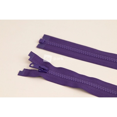 de-park Zip YKK - 75 cm - dělitelný - fialová - 458