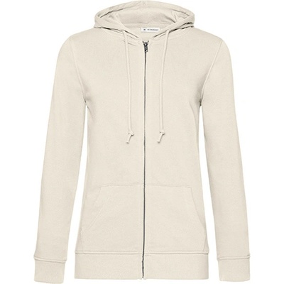 B & C dámská mikina na zip WW36B Off White