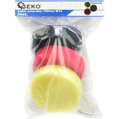 GEKO G00883 Leštiace kotúče 150 mm M14 sada 3 ks