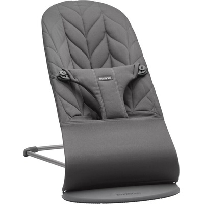 BABYBJÖRN Lehátko Bliss Anthracite cotton Petal, tmavá šedá konštrukcia