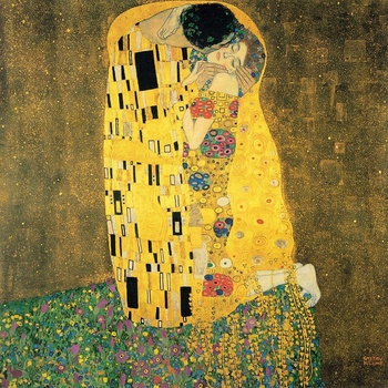 Fedkolor Репродукция на картина на Густав Климт - , 70 x 70 cm The Kiss - Fedkolor (Gustav Klimt_65_70x70)