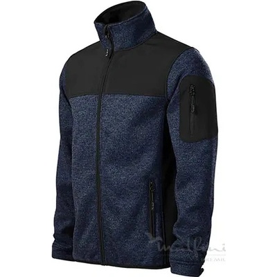 Malfini Casual 550 softhellová bunda knit blue