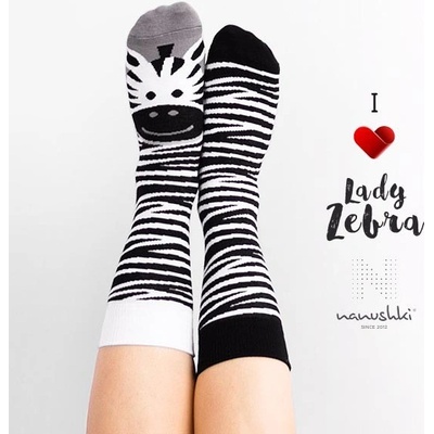 Nanushki Veselé ponožky Lady Zebra