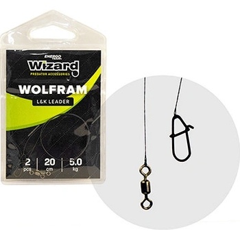 Wizard L&K Nadväzec prívlačový Wolfram Leader pevnosť v ťahu 5 kg rozmer 25 cm typ montovaný nadväzec v balení 1