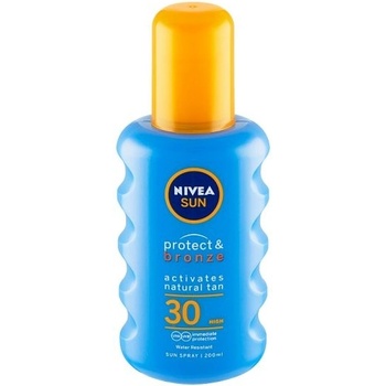 Nivea Sun Protect & Bronze olej na opalování spray podporující zhnědnutí SPF30 200 ml