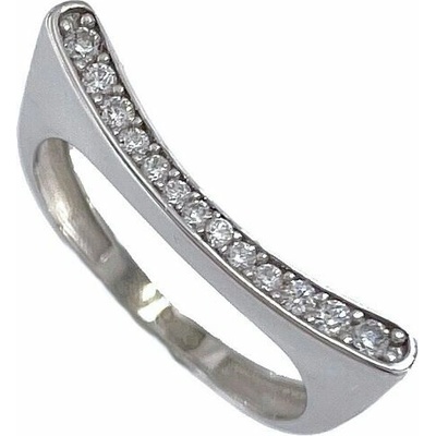 Infinitysilver Stříbrný prsten prohnutý OR114854