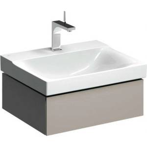 Geberit Xeno 2 - Шкафче под умивалника 60 см, чекмедже с LED осветление, сиво-бежово 500.505. 00.1 (500.505.00.1)