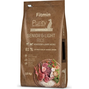 Dibaq Fitmin Purity Senior & Light Venison & Lamb храна за кучета 12 kg