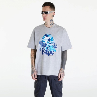 A Bathing Ape Flora Big Ape Head Tee gray