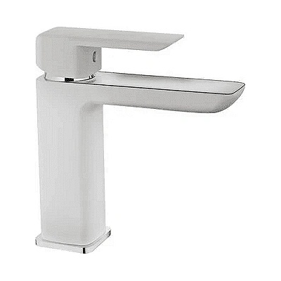 Strohm Teka Смесител за баня, SUPER ECO A+, за мивка, горна ръкохватка, бял FORMENTERA (Б.185.БЯ)