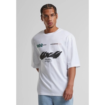 Mister Tee Тениска Motorsport Heavy Oversize Sleeve Tee white XXLUB-MT3191-00220 - Тъмносив, размер S