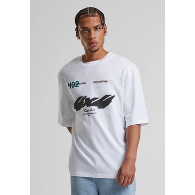 Mister Tee Тениска Motorsport Heavy Oversize Sleeve Tee white XXLUB-MT3191-00220 - Тъмносив, размер S