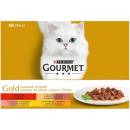 Gourmet Gold Cat kúsky mäsa v šťave Multi 12 x 85 g