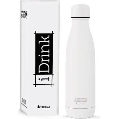 I Drink Nerezová kovová termoska bílý 500 ml