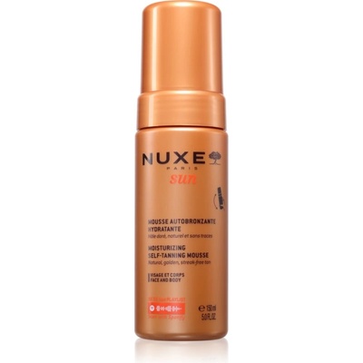 Nuxe Sun Moisturizing Self-Tanning Mousse автобронзираща пяна за лице и тяло 150ml