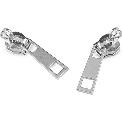 Jezdec ke spirálovým zipům No 7 na zámek Varianta: nikl, Balení: 2 ks 60793/157285/281654