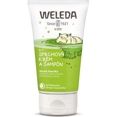 WELEDA Sprchový krém a šampón Veselá limetka 2 v 1 150 ml