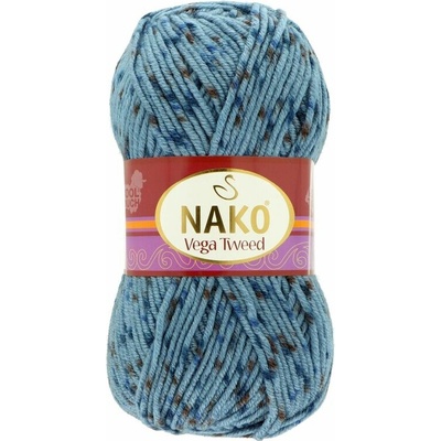 Nako Vega Tweed 31764 modrá s tmavomodrou a hnedou