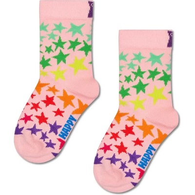 Чорапи Happy socks Star crew socks - Pink (Pink)