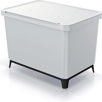 Prosperplast Odpadkový koš SYSTEMO 2x10 L + 23 L světle šedý